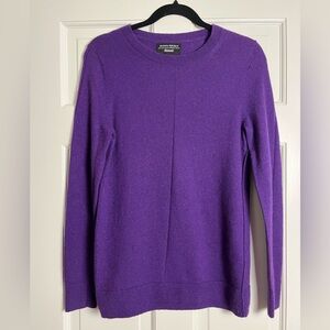 Banana Republic Dark Purple Luxury Wool Blend Fabric Long Sleeve Sweater. Medium
